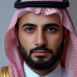 photo of full face of arabic man looks real , for formal use